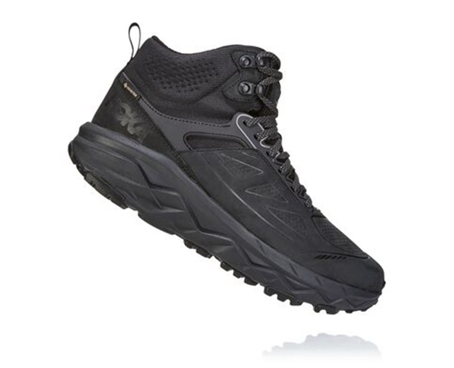 Hoka One One Turisticke Topanky Panske Čierne - Challenger Mid GORE-TEX - 54739-ALPN